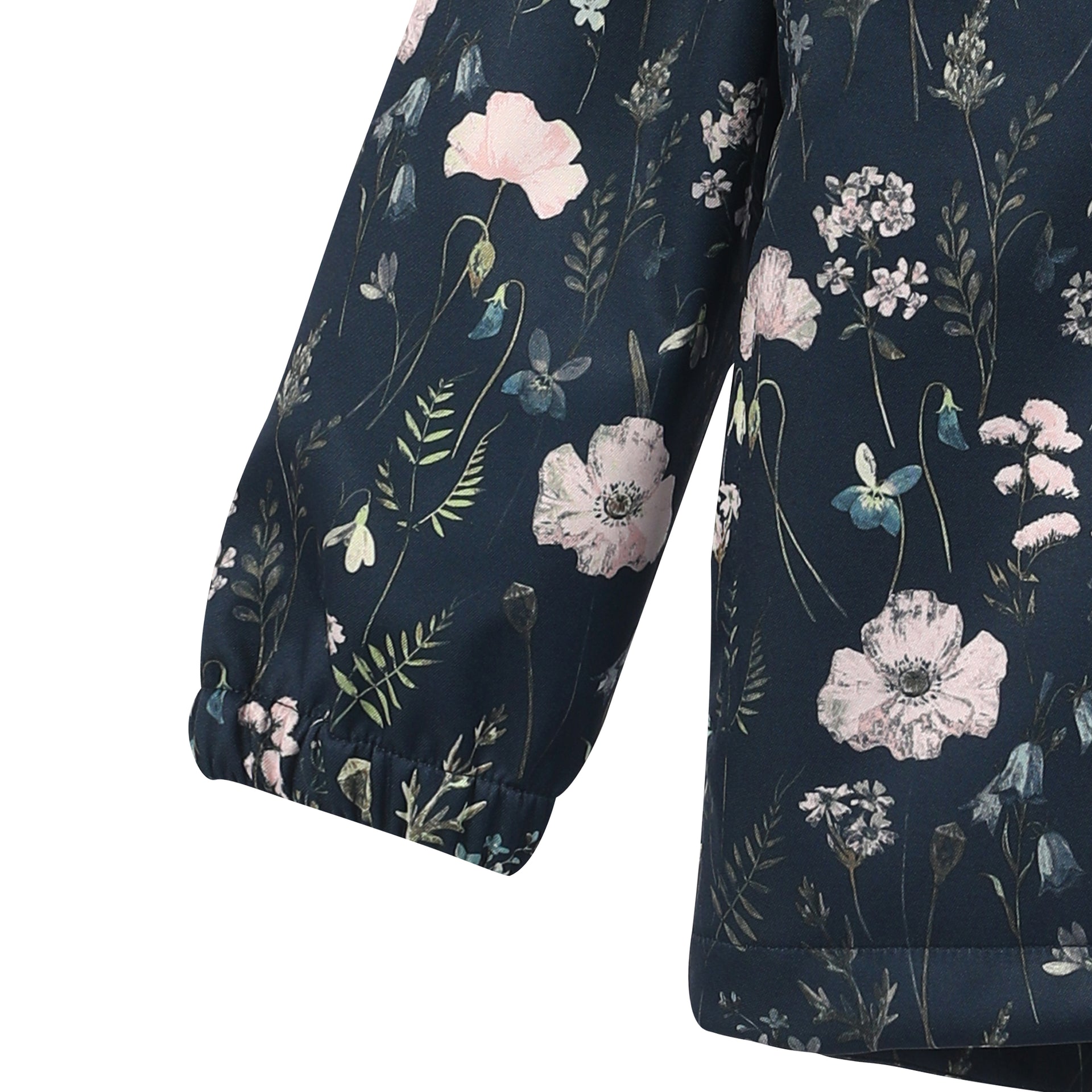 Softshelljacke - Blumen blau Minymo
