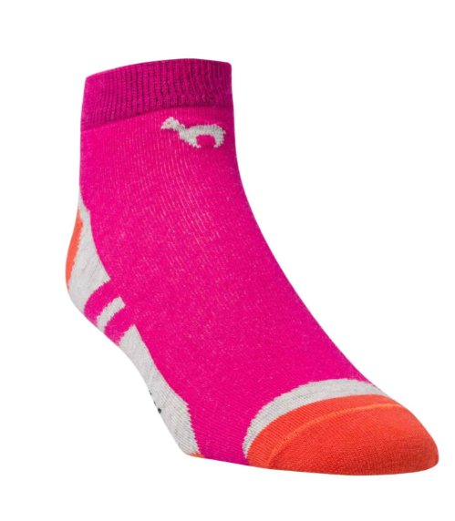 Alpaka Sportsneaker Socken Erwachsene - pink-orange - Familienbande - Apu Kuntur