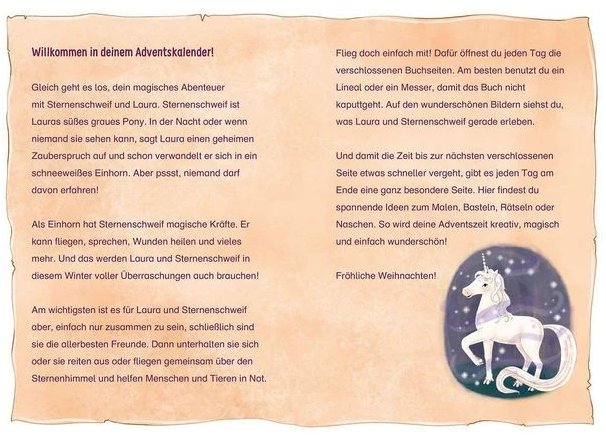 Sternenschweif Adventskalenderbuch: Im Zauberwald kosmos