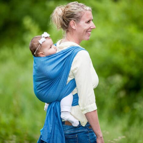 Storchenwiege Tragetuch - Leo Türkis Grösse 6 storchenwiege