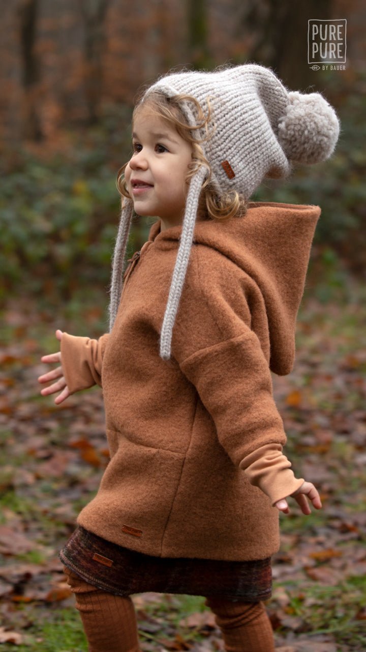Strumpfhose Merinowolle/Baumwolle ermine/beige purepure