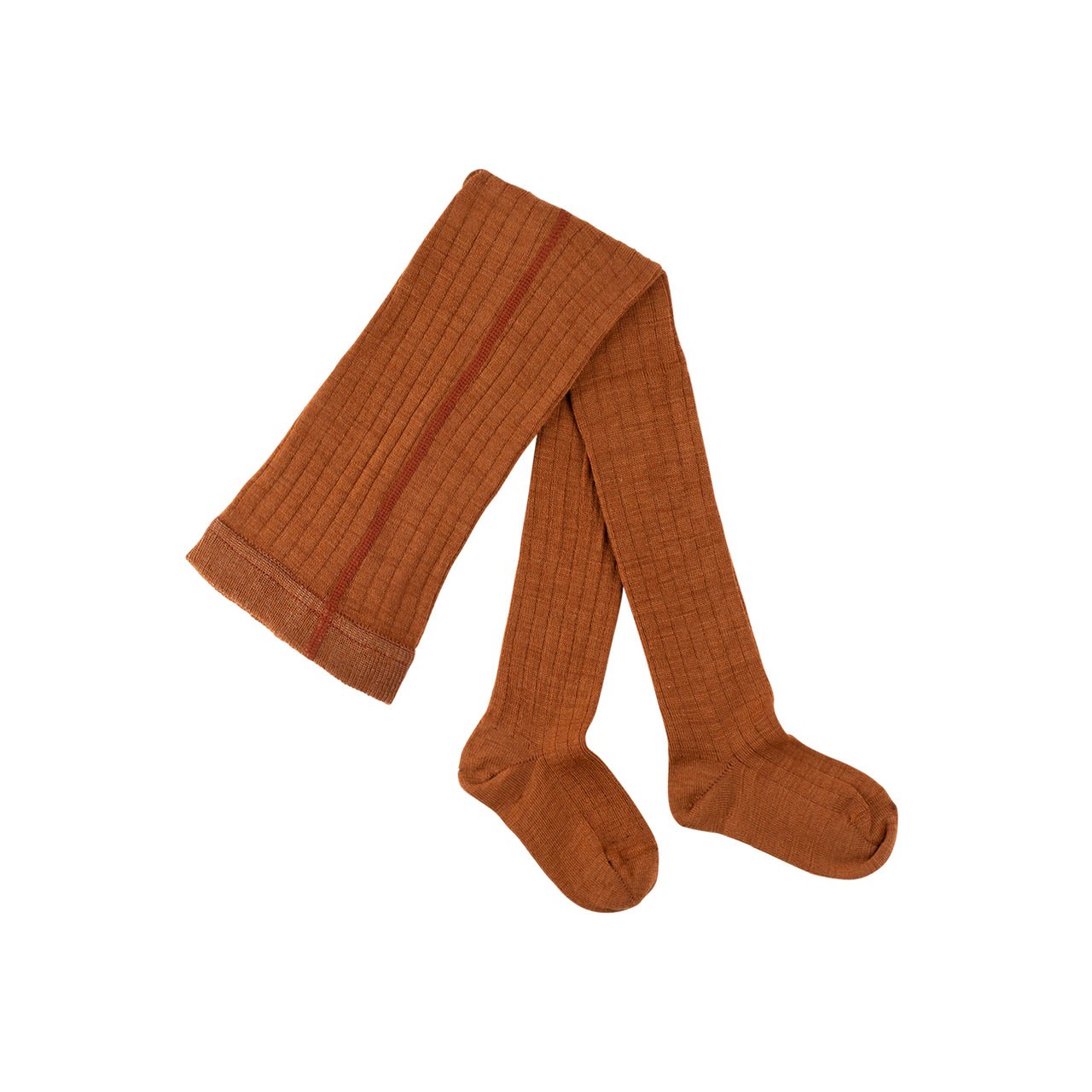 Strumpfhose Merinowolle/Baumwolle karamell purepure