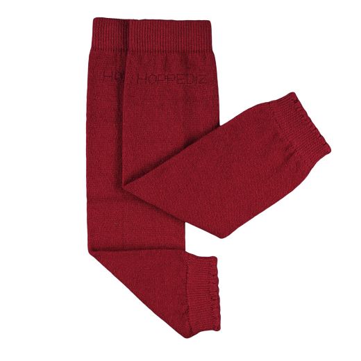 Stulpen aus Kaschmir/Merino Wolle rot Hoppediz