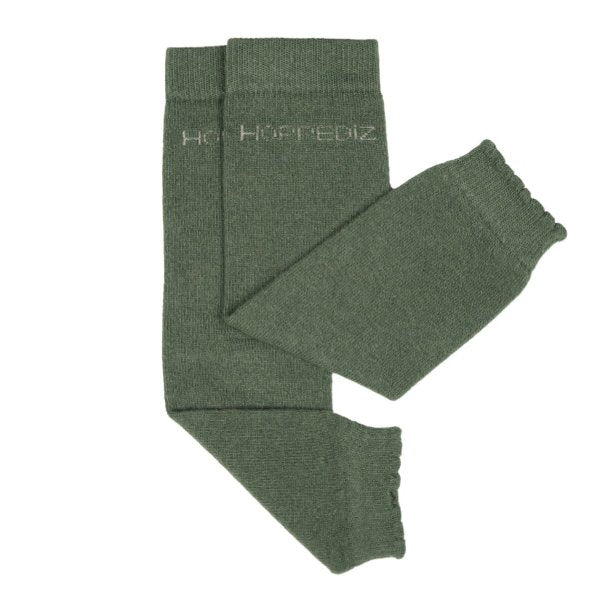 Stulpen aus Kaschmir/Merino Wolle uni forest Hoppediz