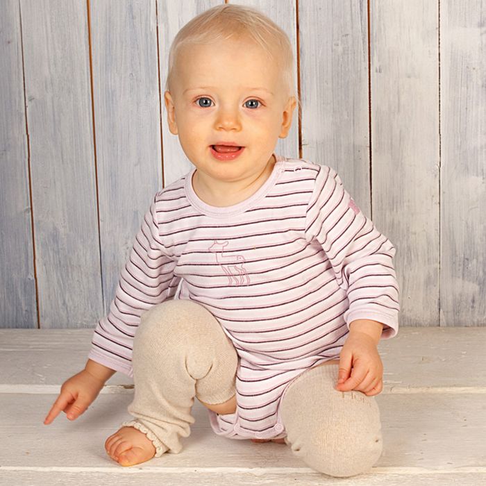 Stulpen aus Kaschmir/Merino Wolle uni gold Hoppediz