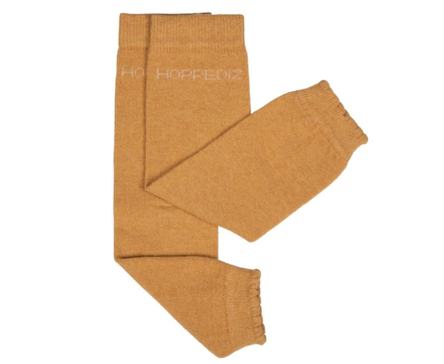 Stulpen aus Kaschmir/Merino Wolle uni gold Hoppediz