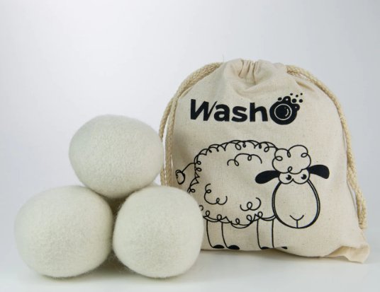 Washo Tumbler Balls aus 100% Schafswolle washo