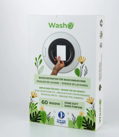 Washo Waschstreifen "Ohne Duft"- 60 Stück washo