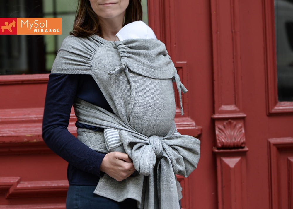 WrapMySol Tulum - Trage mit Schnallenhüftgurt Girasol