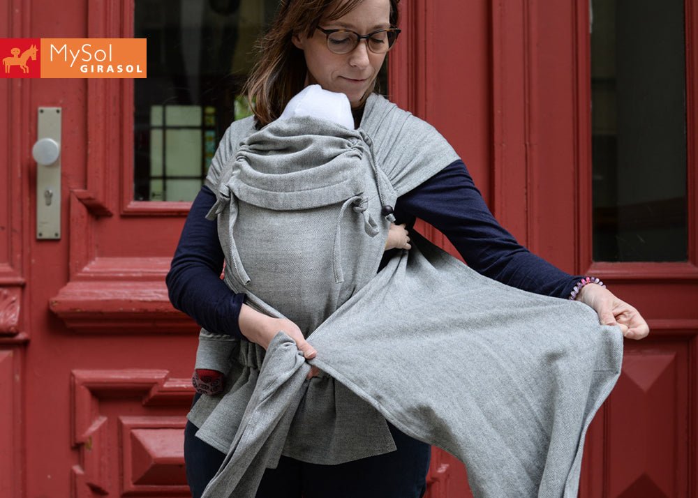 WrapMySol Tulum - Trage mit Schnallenhüftgurt Girasol