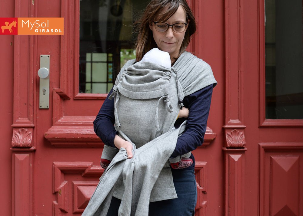 WrapMySol Tulum - Trage mit Schnallenhüftgurt Girasol