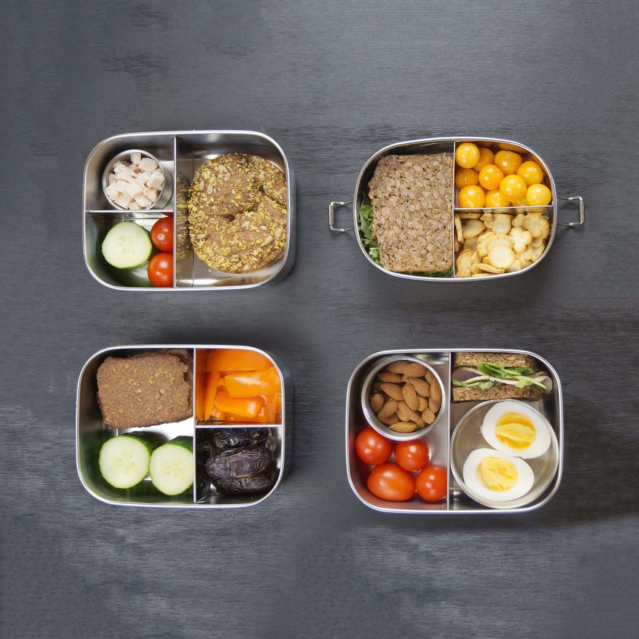 YUMMII YUMMII Brotbox medium Plus- 3 Fächer - Familienbande