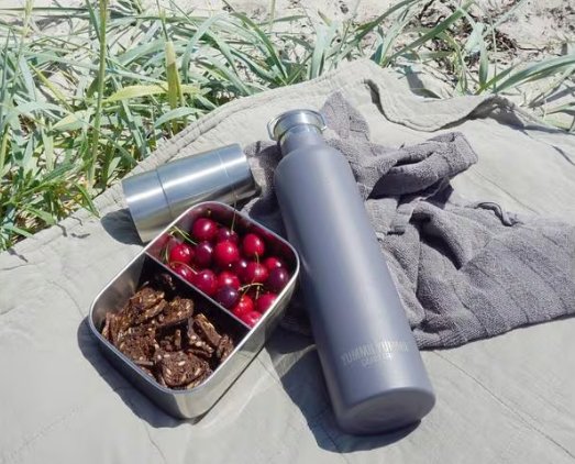 YUMMII YUMMII Thermosflasche medium buy one give one - dunkelgrau 600ml yummii yummii