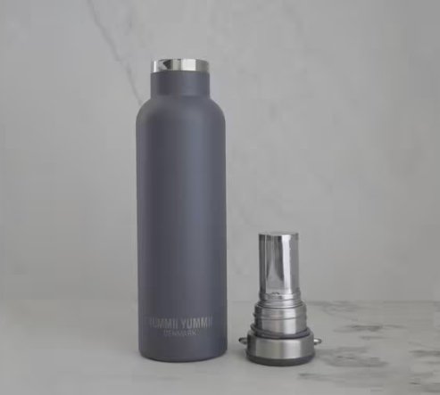 YUMMII YUMMII Thermosflasche medium buy one give one - dunkelgrau 600ml yummii yummii