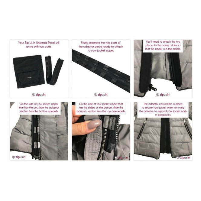 Zip Us In Universal Trage- und Schwangerschaftspanel Neu 65cm zipusin