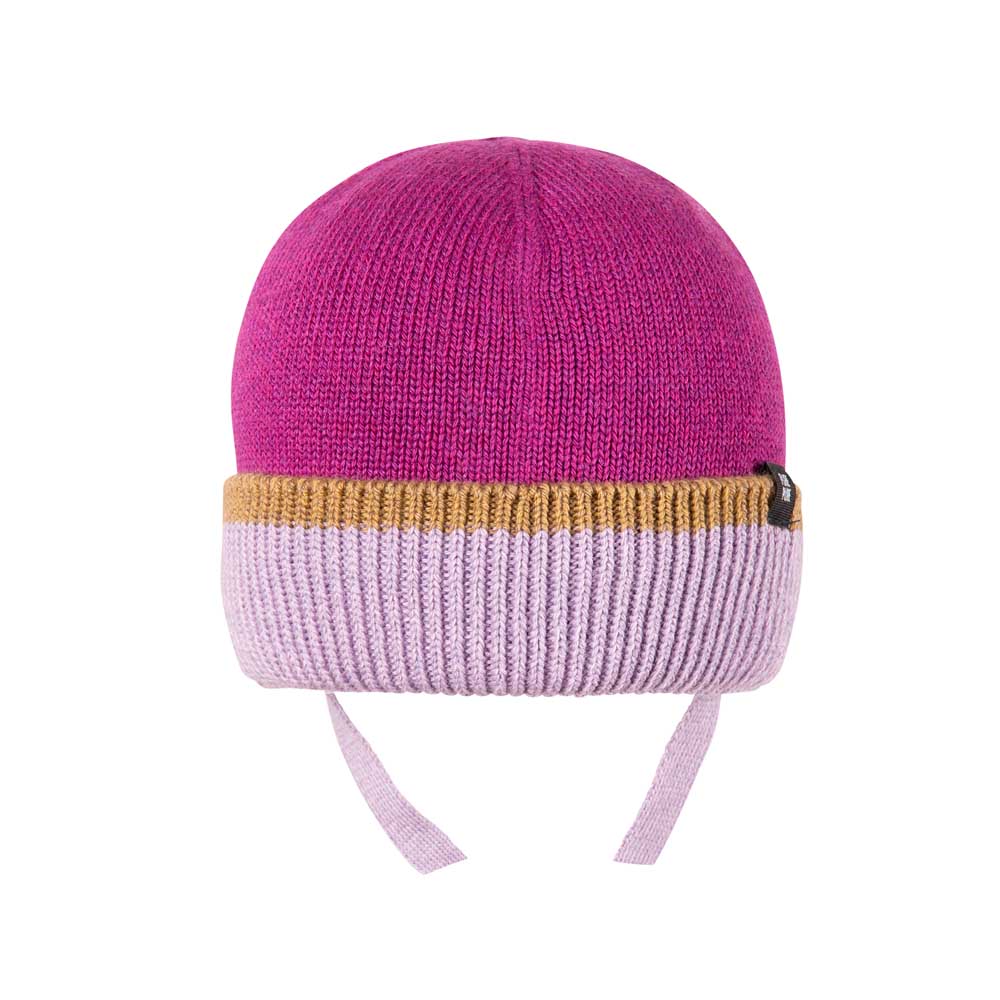 PurePure Baby Binde-Mütze Silky - purple wine purepure