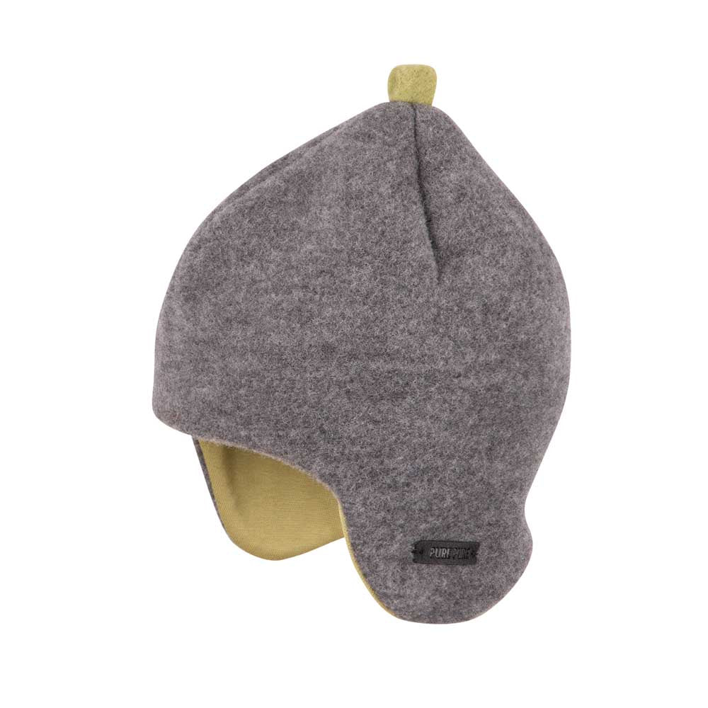 PurePure Kids Inka Fleece Mütze - schiefer purepure