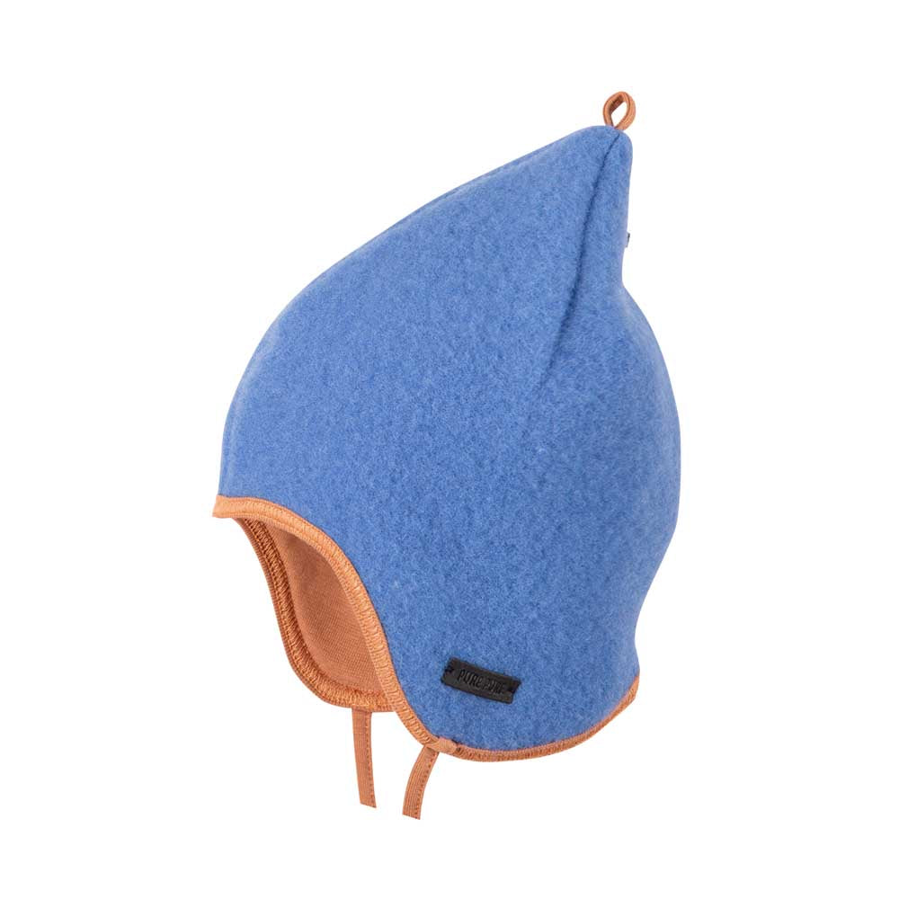PurePure Zipfel-Binde Fleece Mütze - bright blue purepure