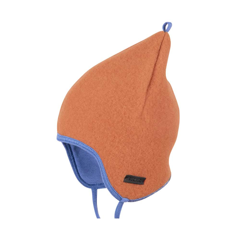 PurePure Zipfel-Binde Fleece Mütze - mocha purepure