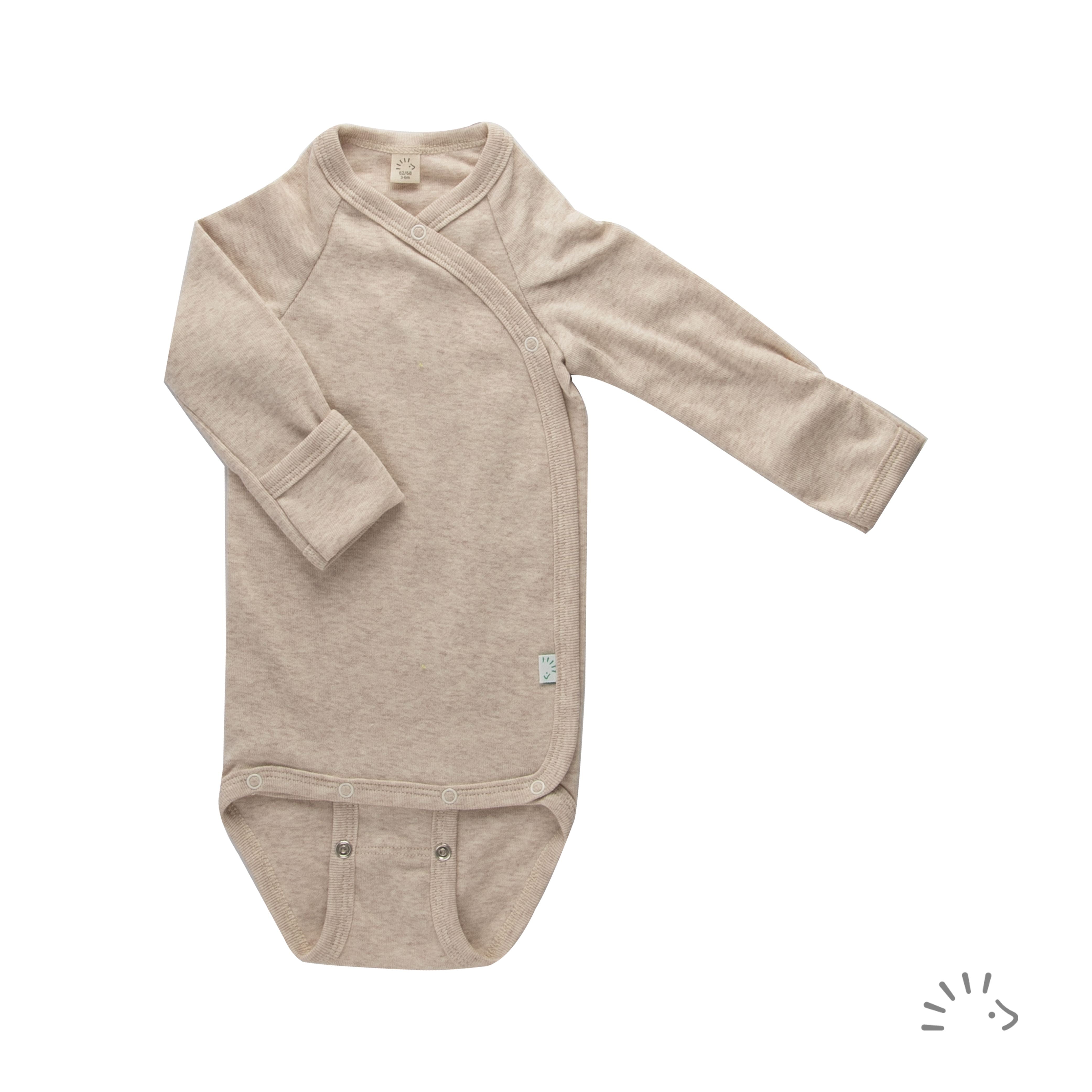 iobio by popolini Wickel-Body langarm - beige melange Popolini