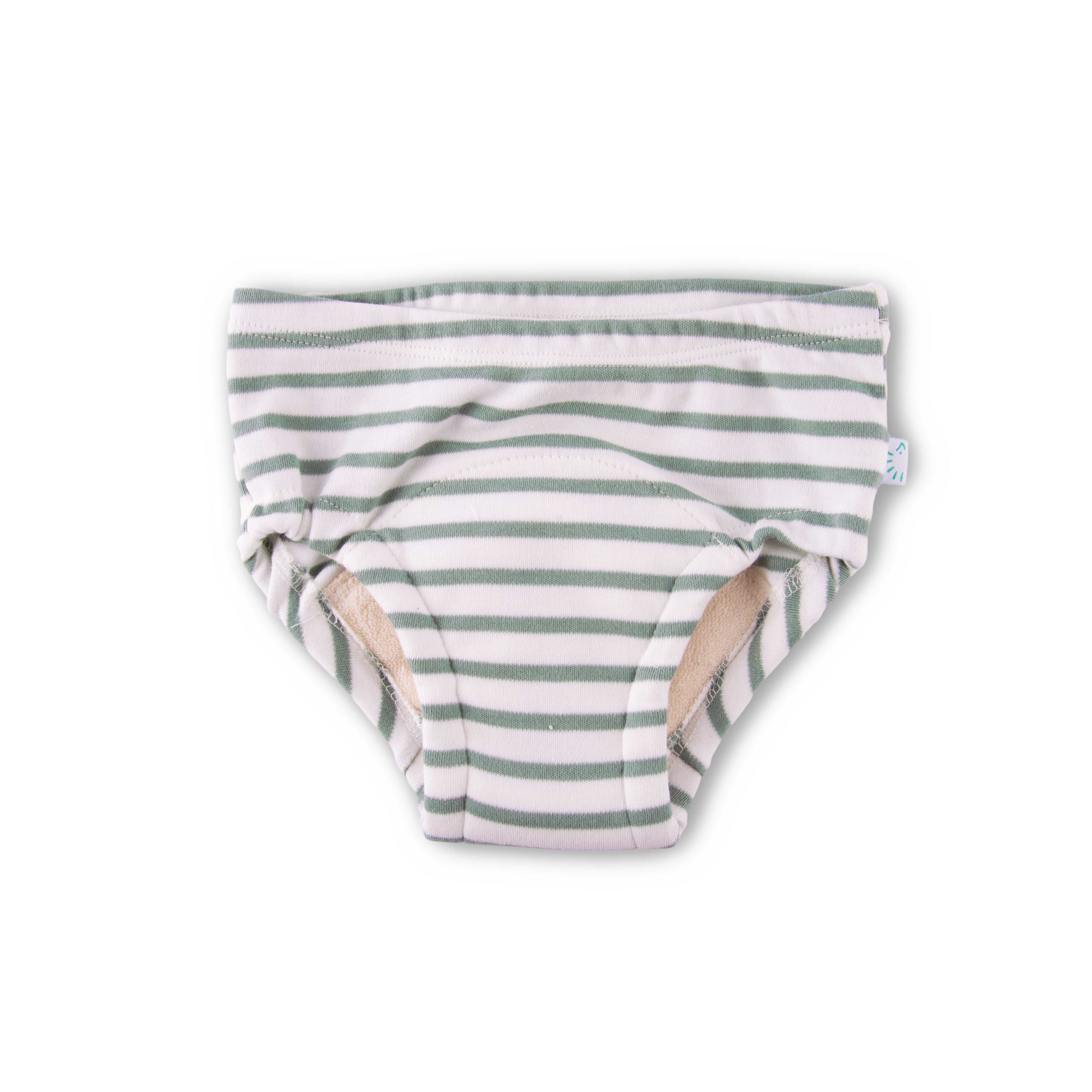 Popolini Trainings-Slips - Sage green /ecru Popolini