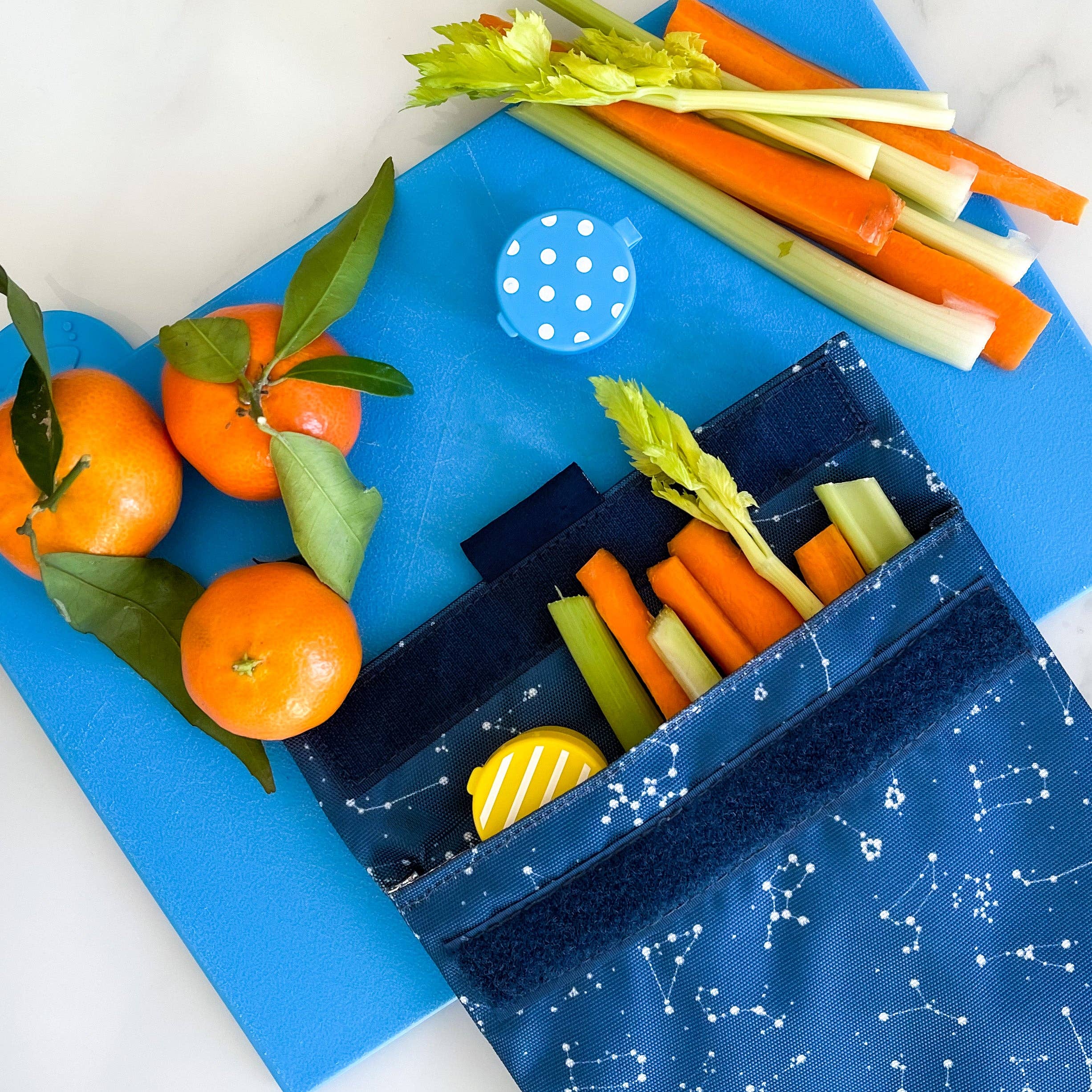 YUMBOX Sandwich-Tasche und Snack-Tasche, wiederverwendbar, Sternenhimmel Yumbox
