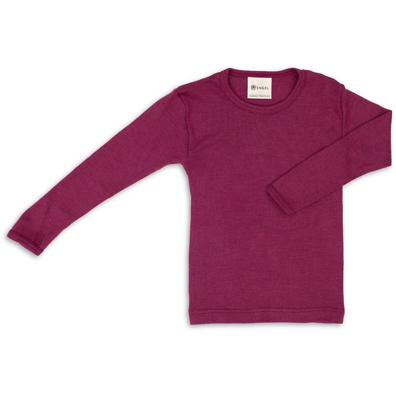 Engel Wolle/Seide Shirt langarm - Orchidee Engel