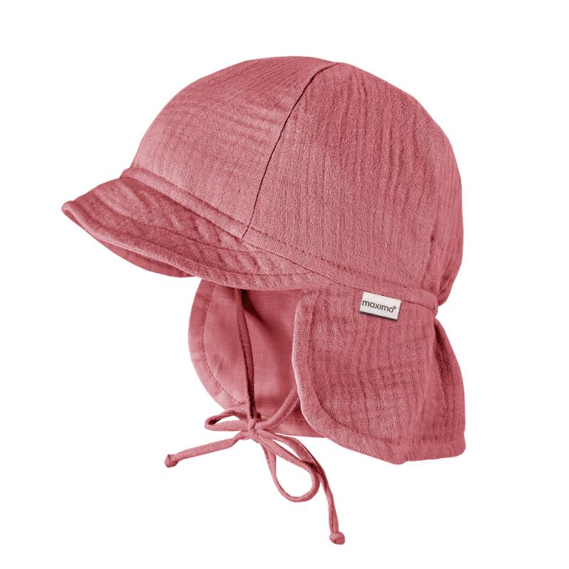 Maximo Musselinmütze mit Nackenschutz - foxglove maximo