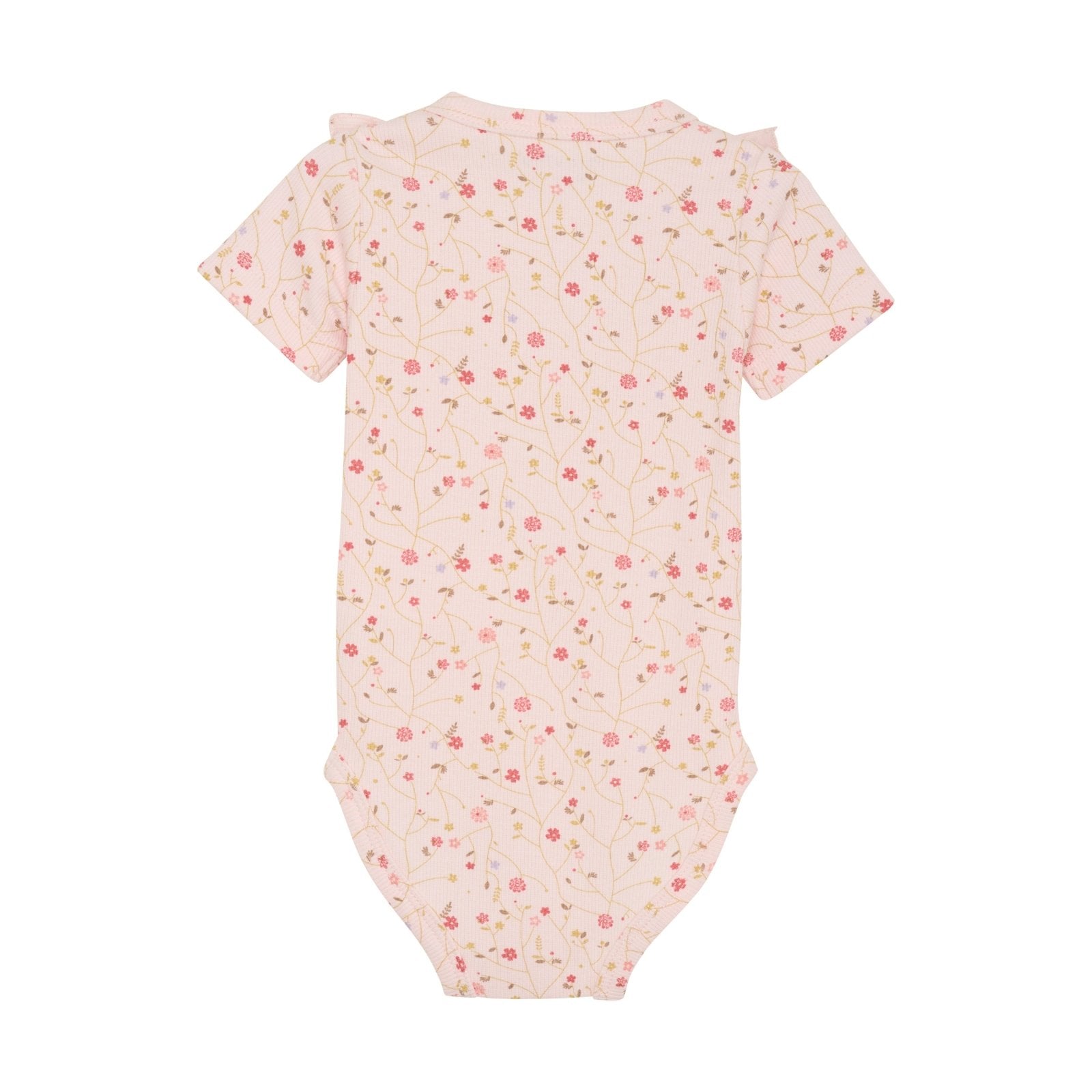 Minymo Bambus Ripp-Body kurzarm - Dogwood Minymo