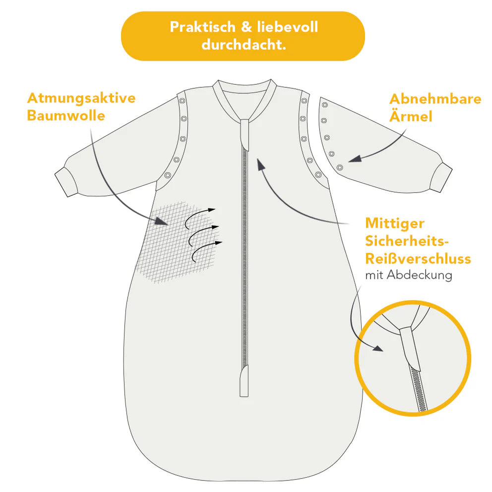 Babyschlafsack 1.0 TOG Bergtiere Slumbersac