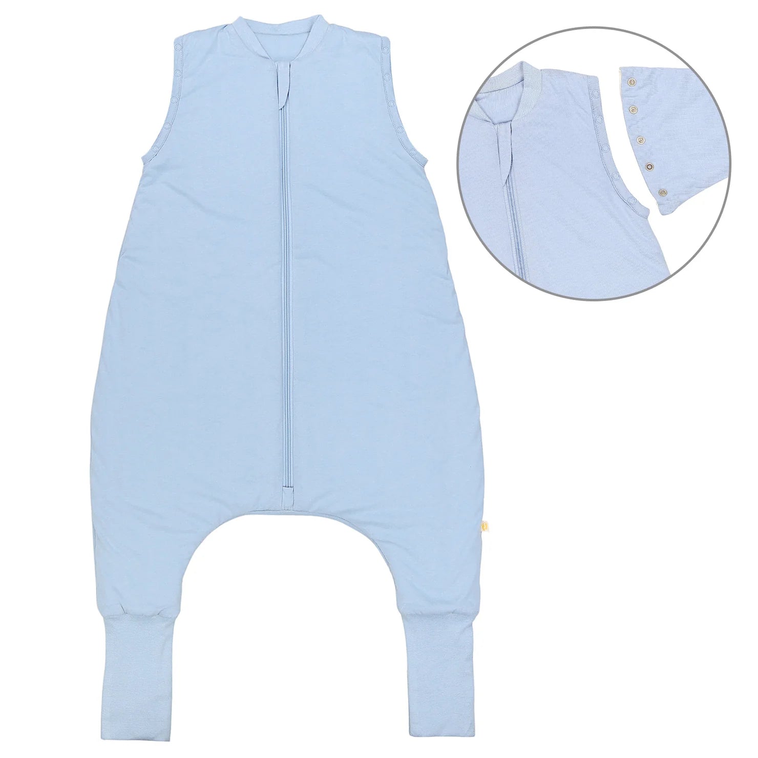 Schlafsack mit Füssen, umklappbaren Bündchen und Ärmeln 1.0 TOG Blue Ice Slumbersac