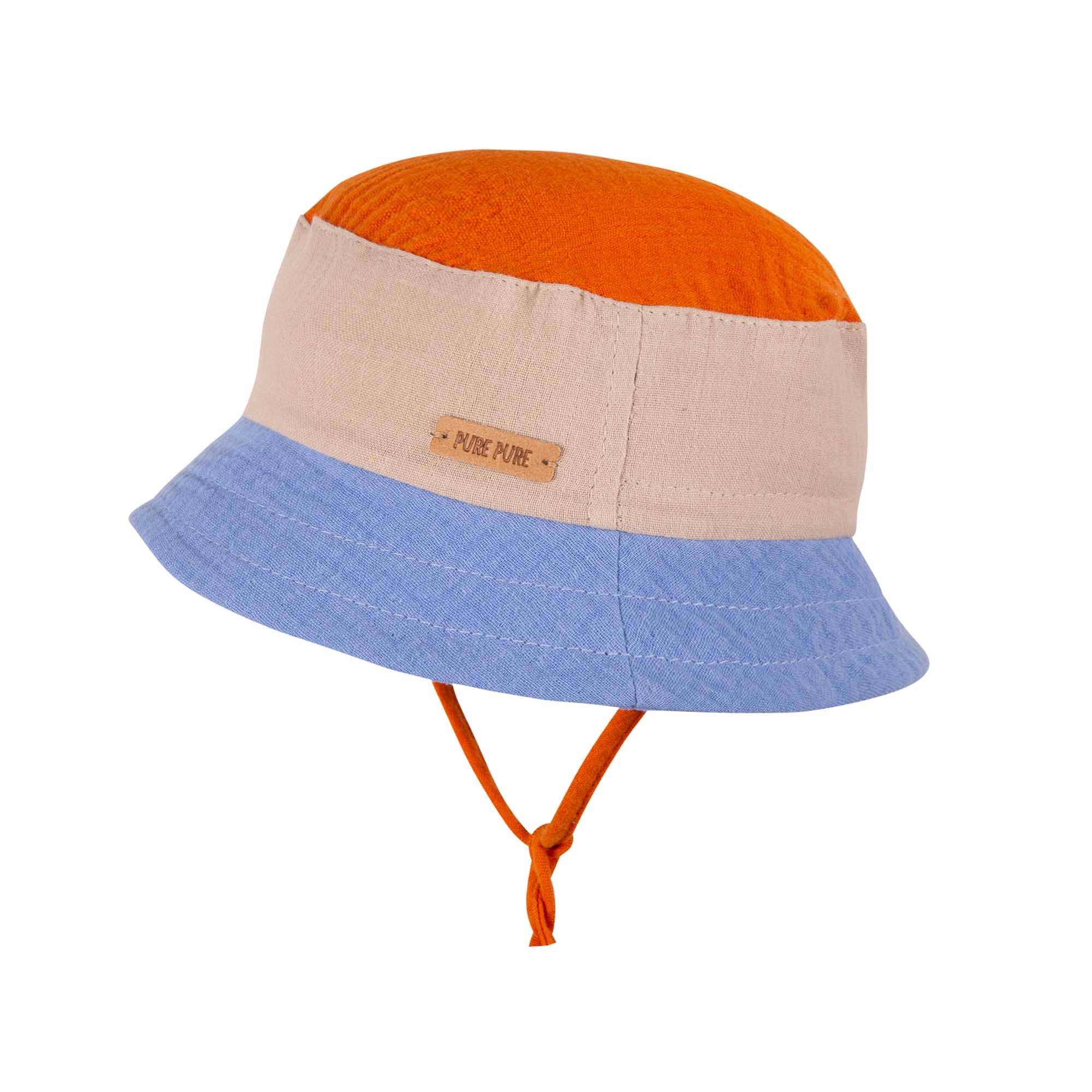 Kids Fischerhut Baumwolle Muslin bluebell purepure