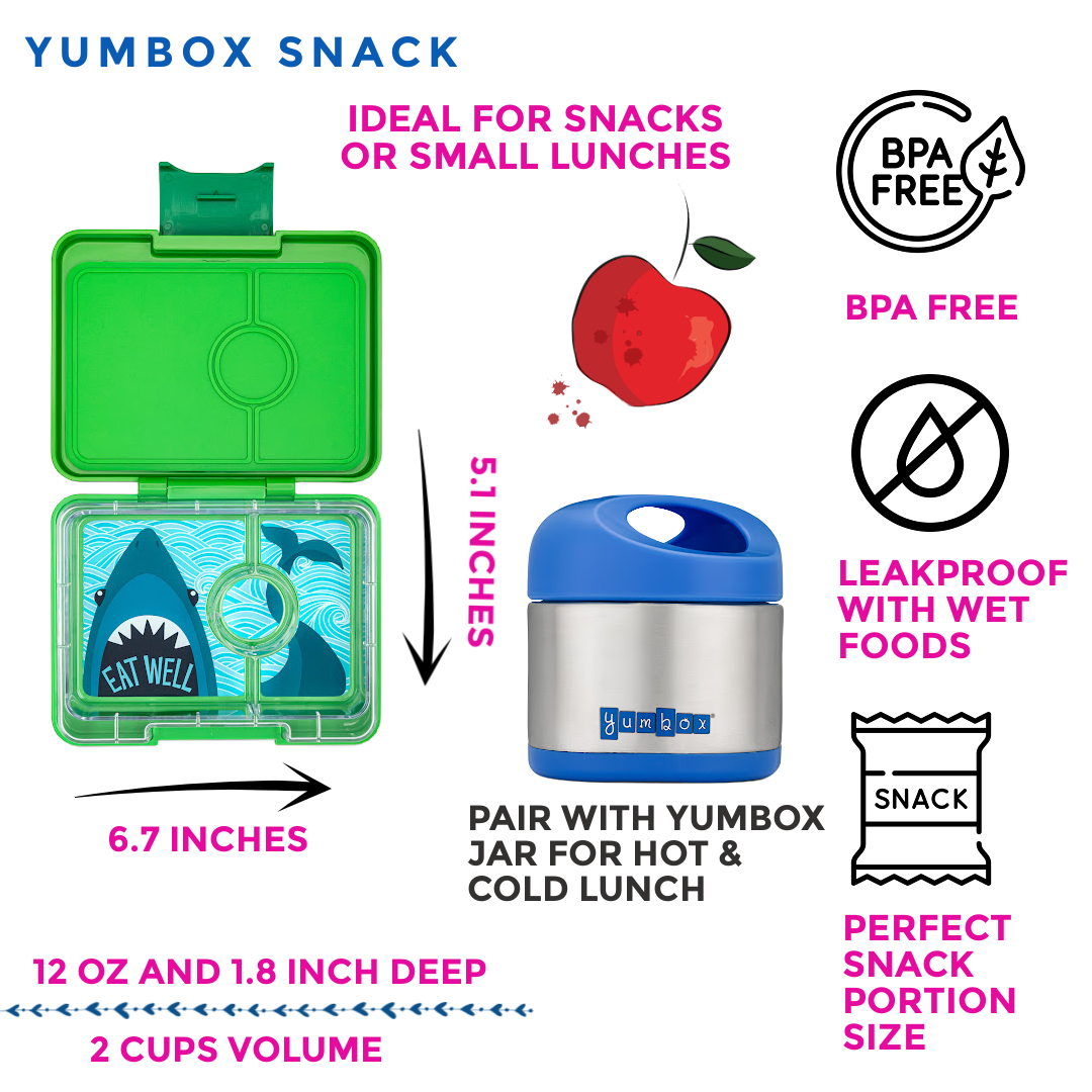 Yumbox Snack - Kleine Bento-Lunchbox: Ami Purple Swan Yumbox