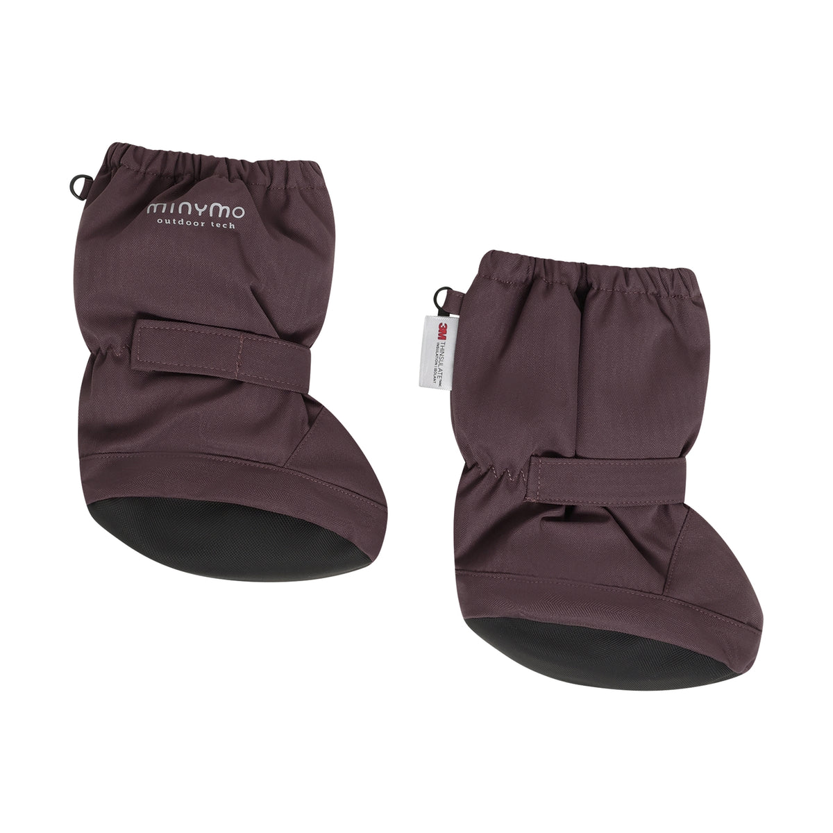 Minymo Tragestiefelchen – Wasserfeste Booties für kleine Abenteurer - burgunderrot