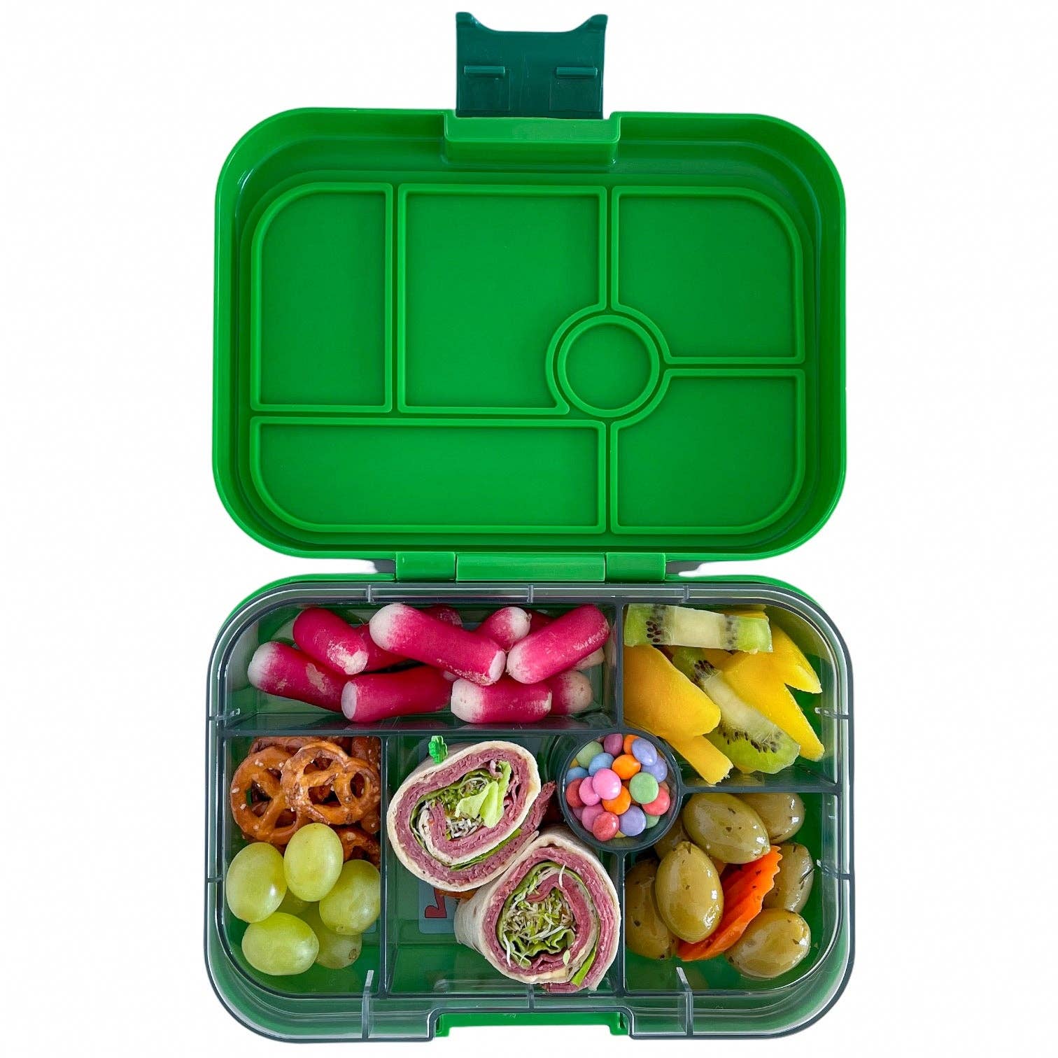 Yumbox Original Bento-Box für Kinder - Jurassic Green (Lustige Monster) - Original (M) Yumbox