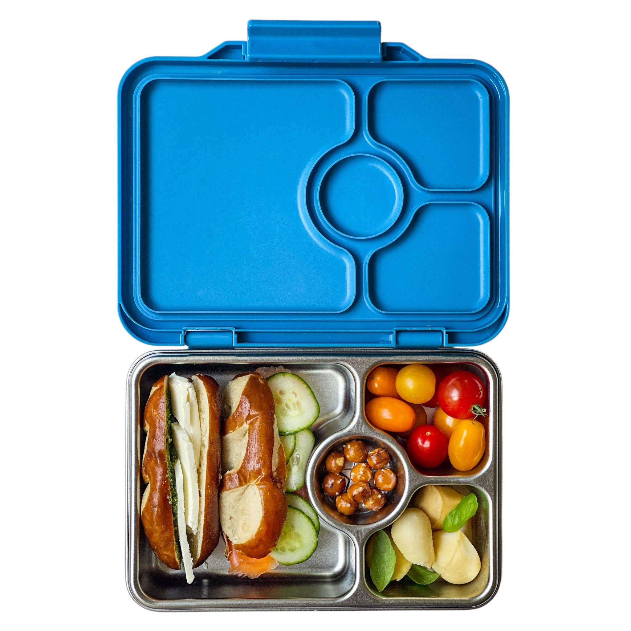 Yumbox Prêt – Auslaufsichere Bento-Lunchbox aus Edelstahl: Normandy Blue Yumbox