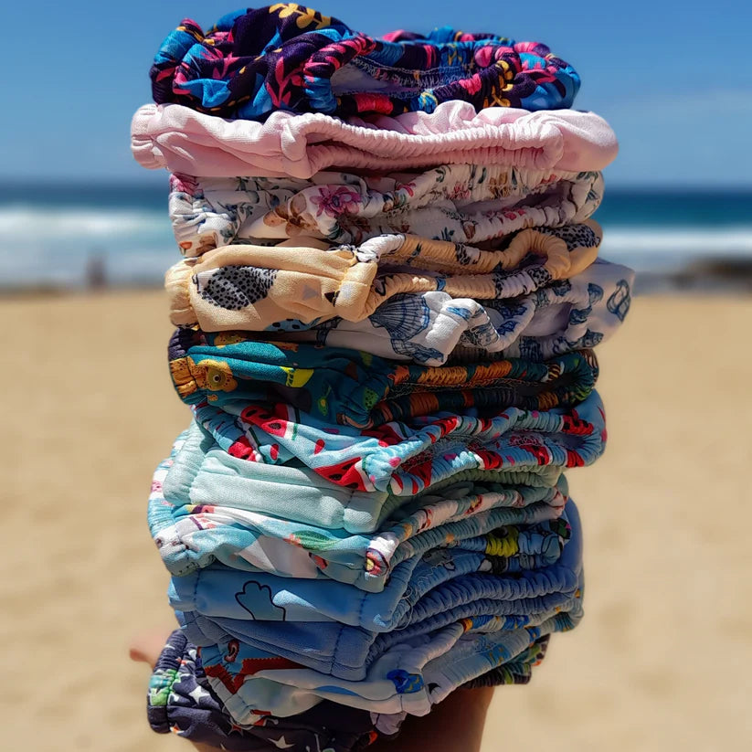 Hippybottomus Swim Nappy – Wiederverwendbare Baby Schwimmwindel, Wassermelone Familienbande