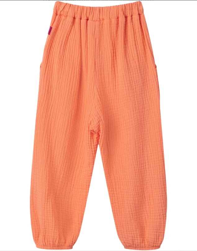 Sanetta Musselin Hose - orange Sanetta