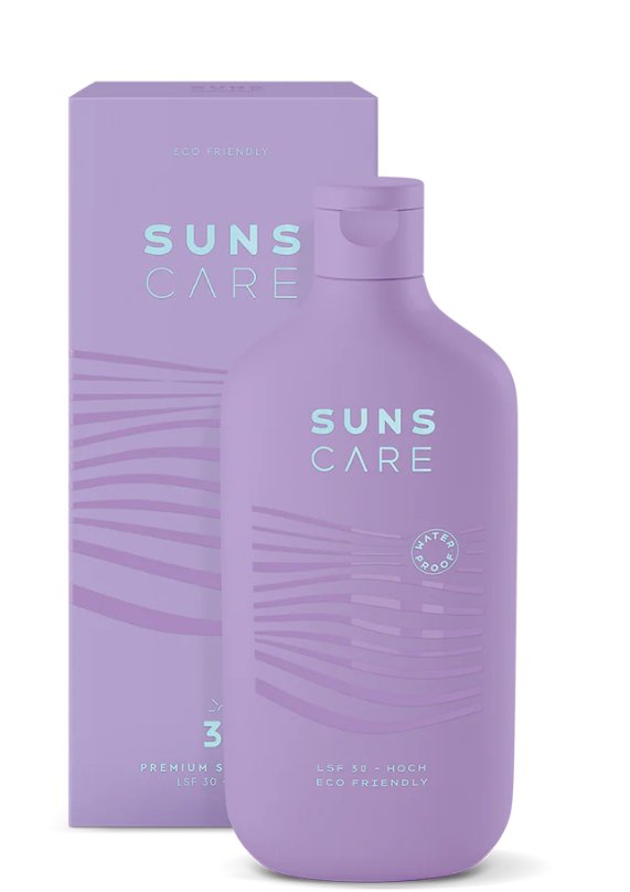 Suns Care "30 Waterproof" Sonnencreme - 180ml - Familienbande - Suns Care