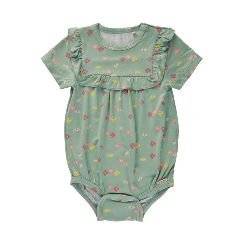 Bambus Body kurzarm Minymo - Aqua Foam Minymo