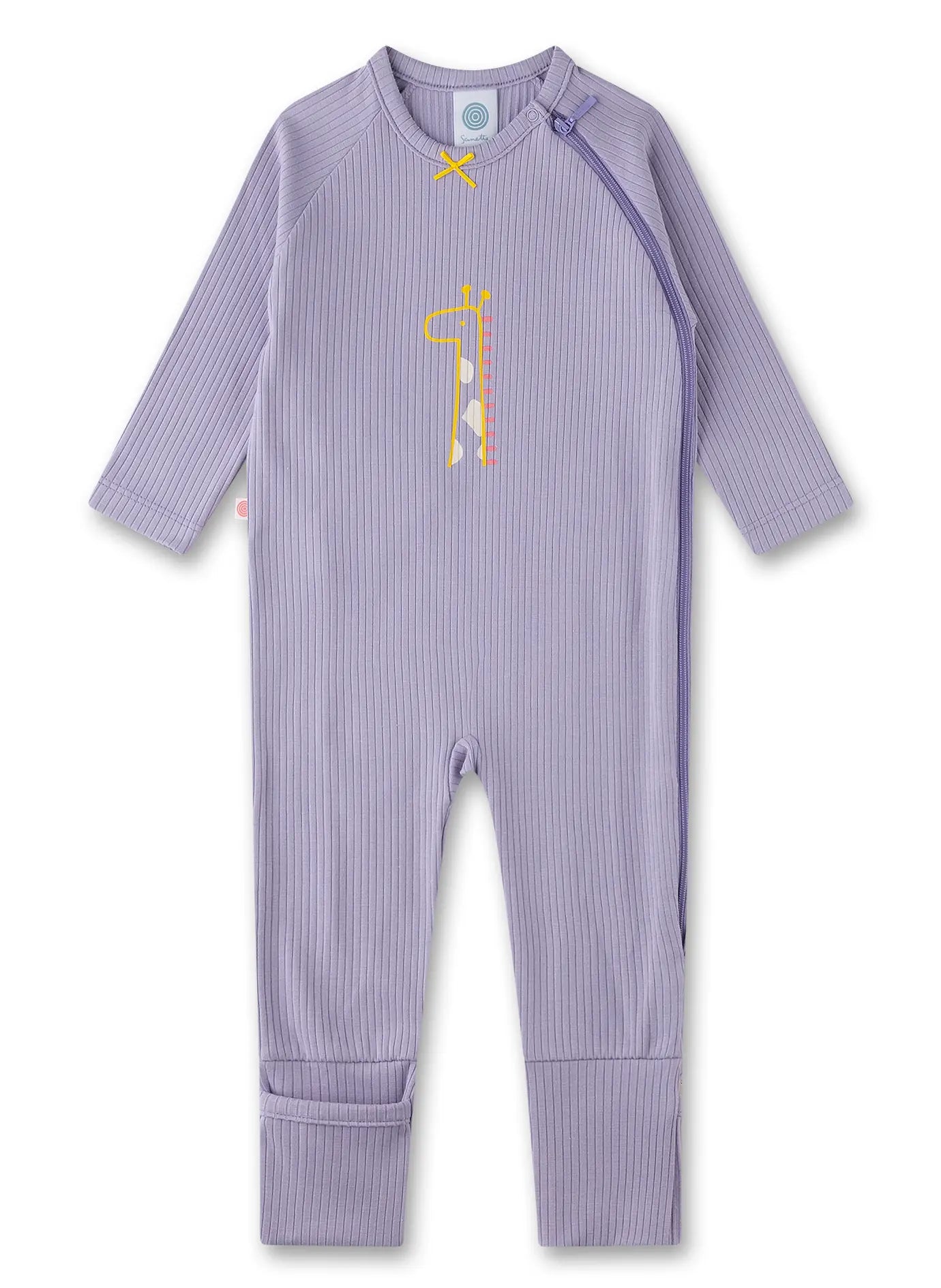 Bambus Baumwoll Baby-Strampler Sanetta - Lila Sanetta