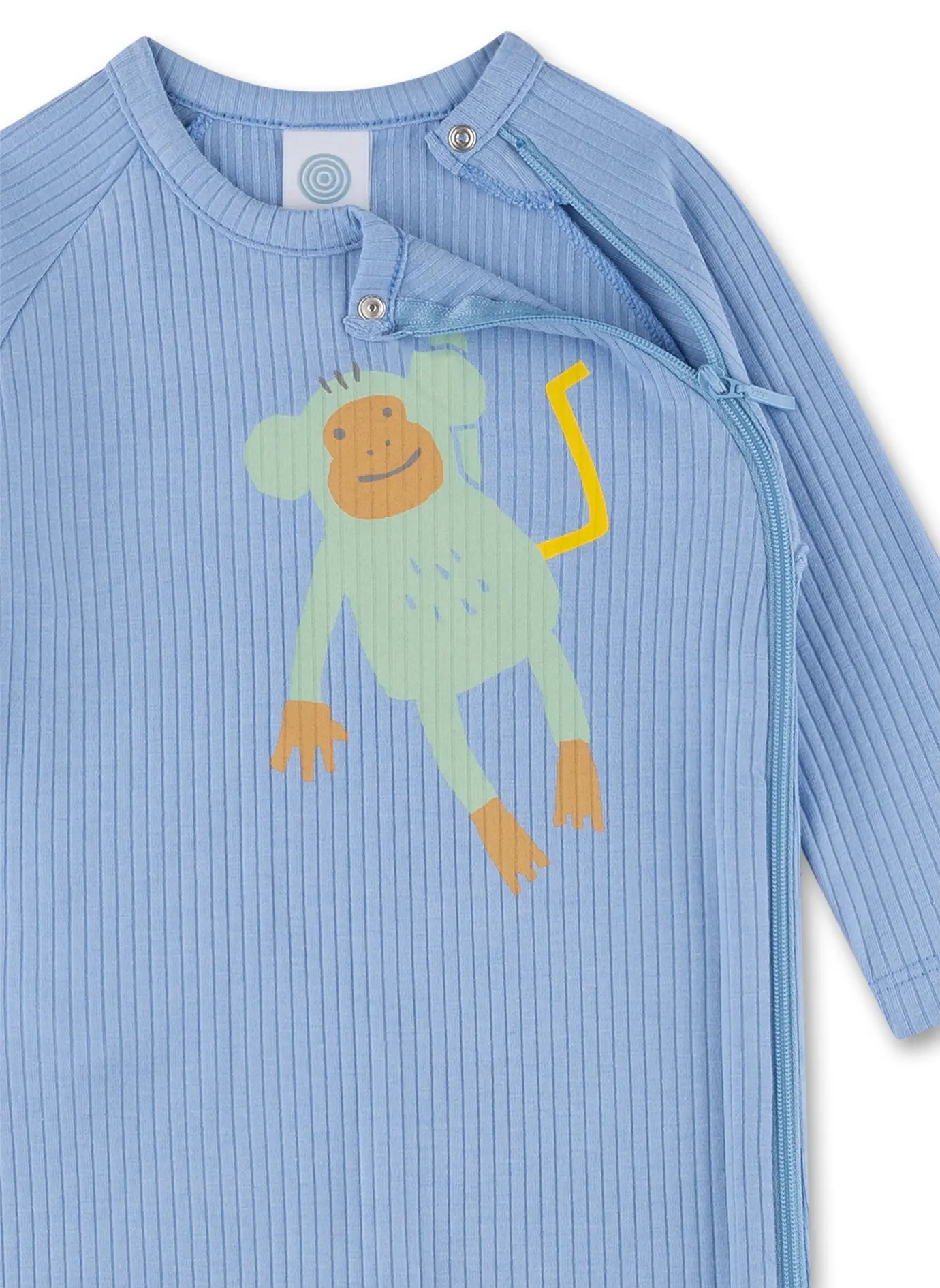 Bambus Baumwoll Baby-Strampler Sanetta - Blau Sanetta