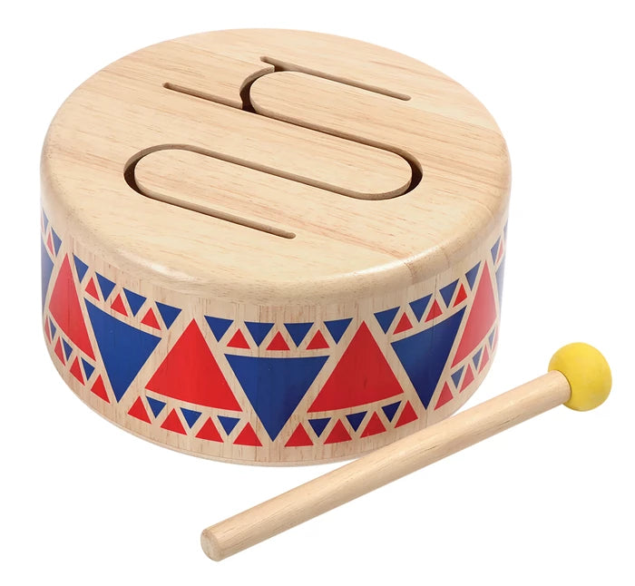 Holztrommel mit Schlägel Plan Toys