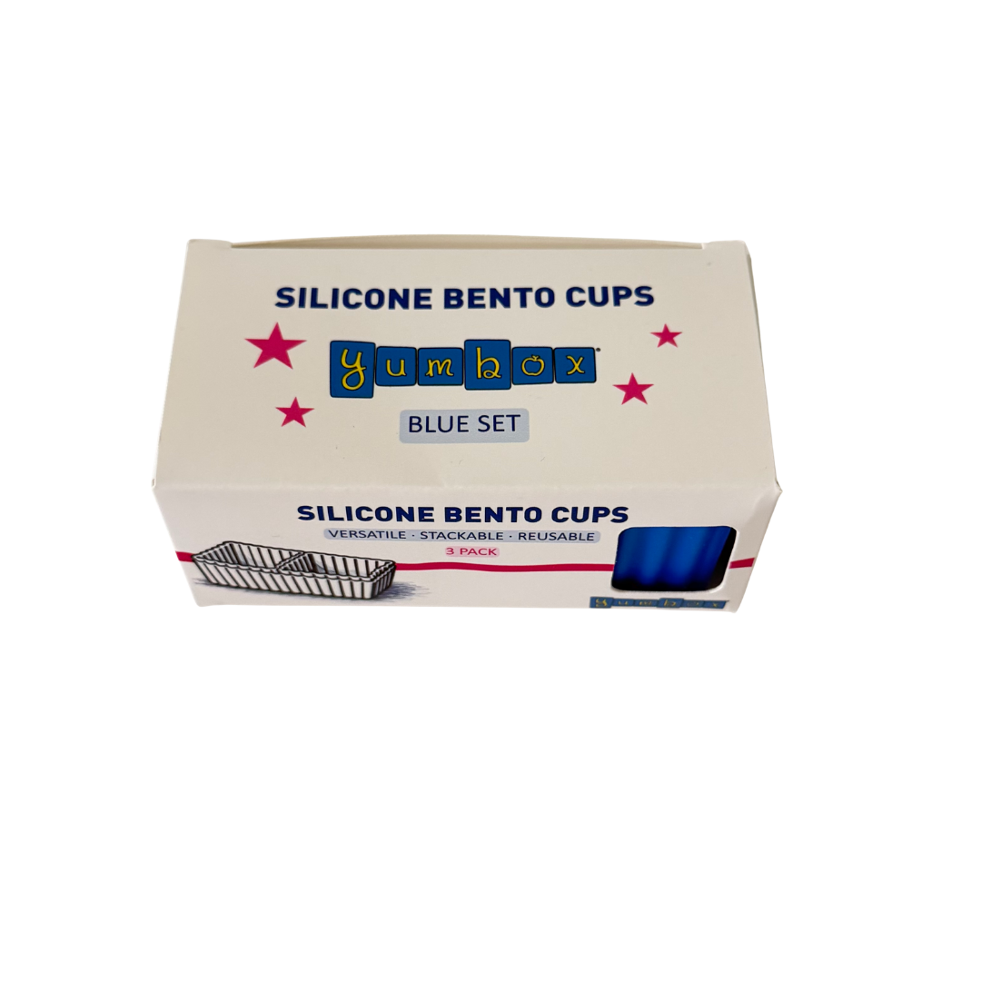 Mini-Silikon-Bento-Becher · 3er-Set · Blau: Standard-Titel Yumbox