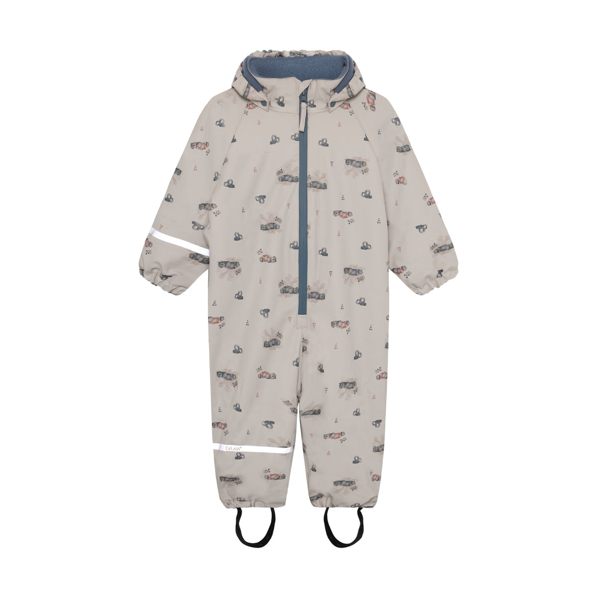 gefütterter Regenoverall CeLaVi - Rennauto/Nacreaous Clouds CeLaVi