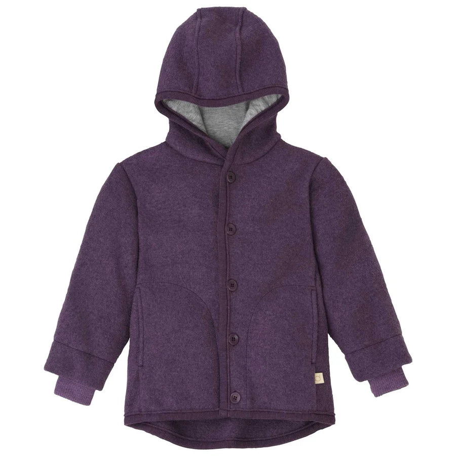 Disana Wollwalk Jacke Aubergine Disana