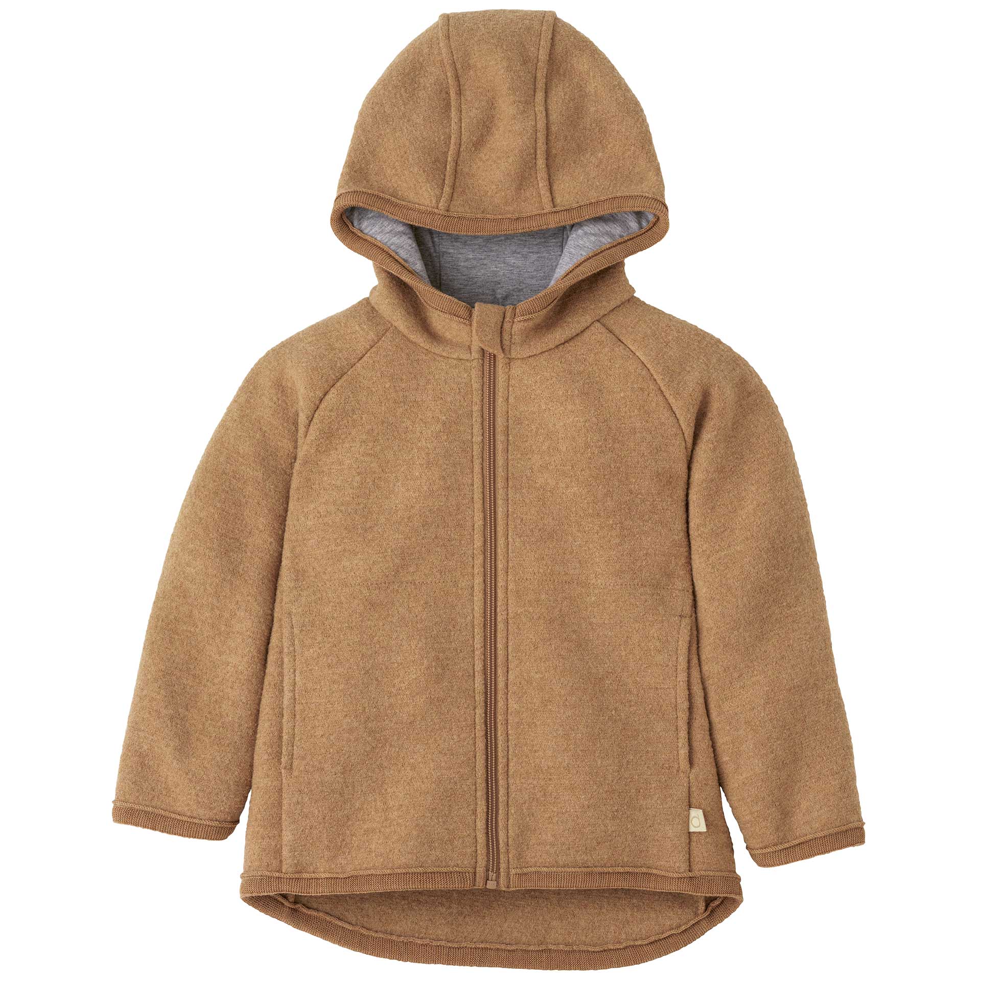 Disana Walk-Jacke mit Reissverschluss - Karamell Disana