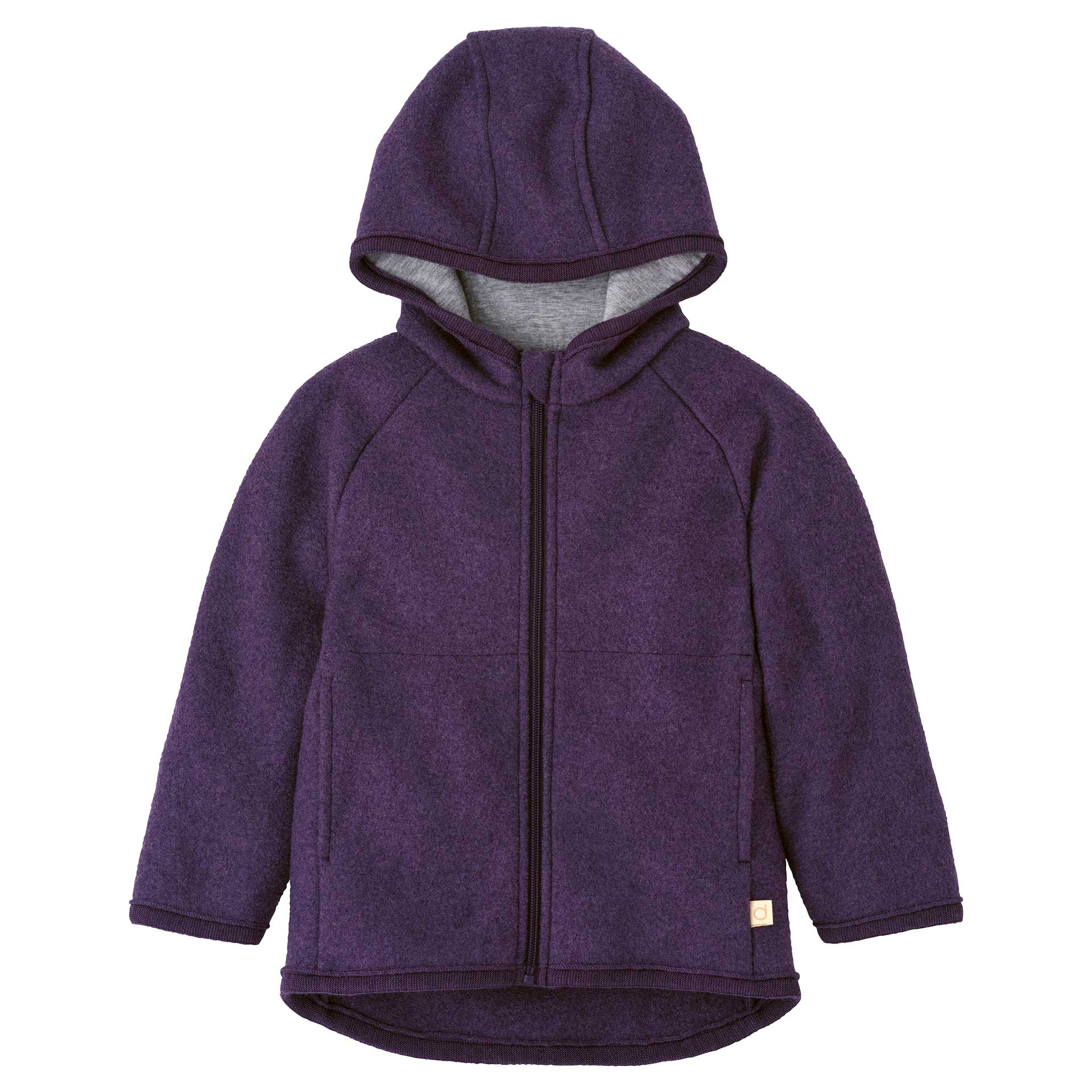Disana Walk-Jacke mit Reissverschluss - Aubergine Disana