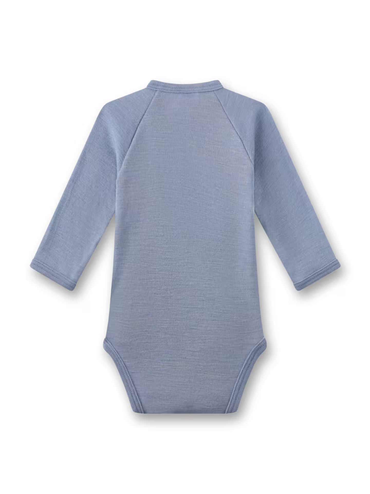 Sanetta langarm Wickelbody Wolle-Seide - blau Sanetta