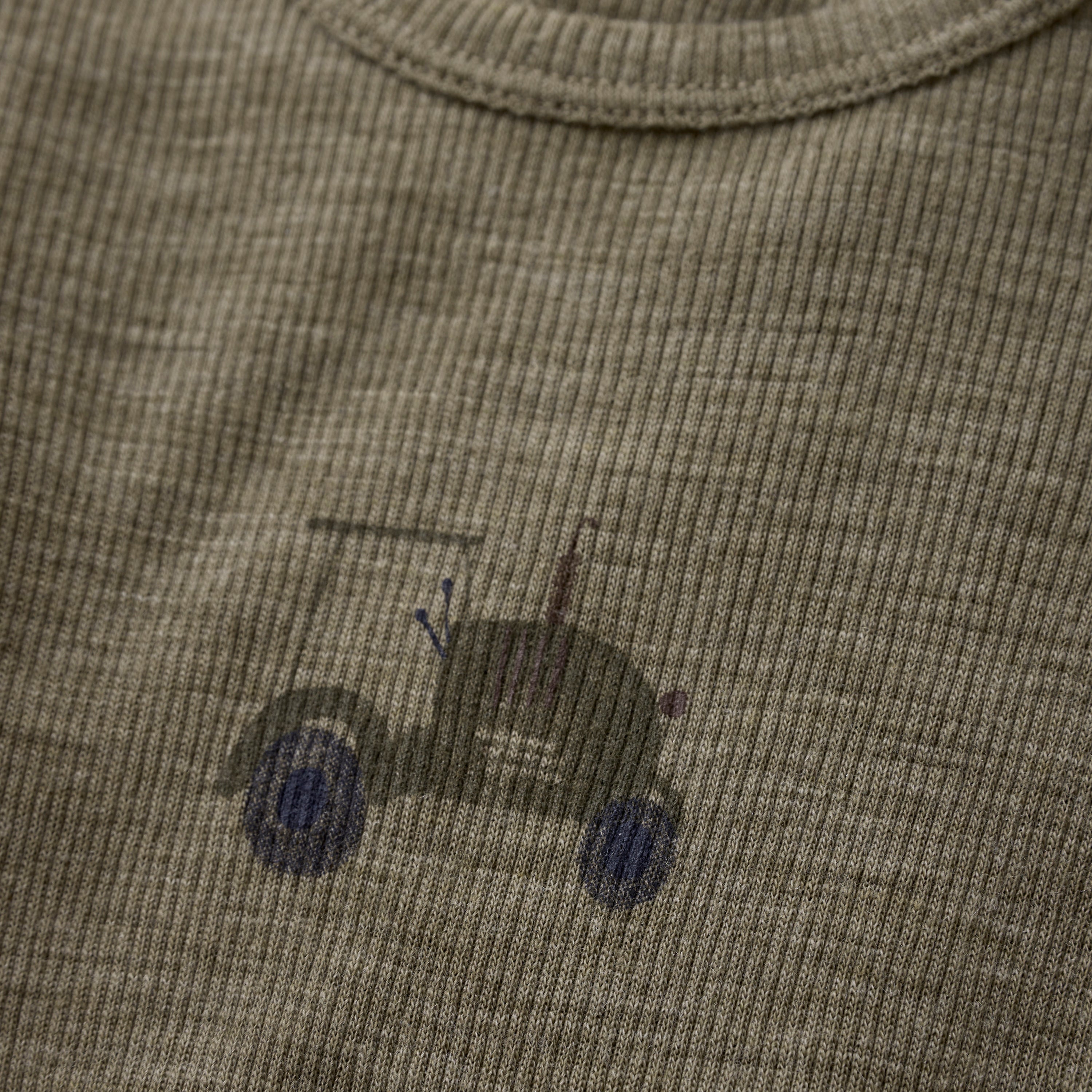 CeLaVi Ripp-Wollbody - Dusky Green CeLaVi